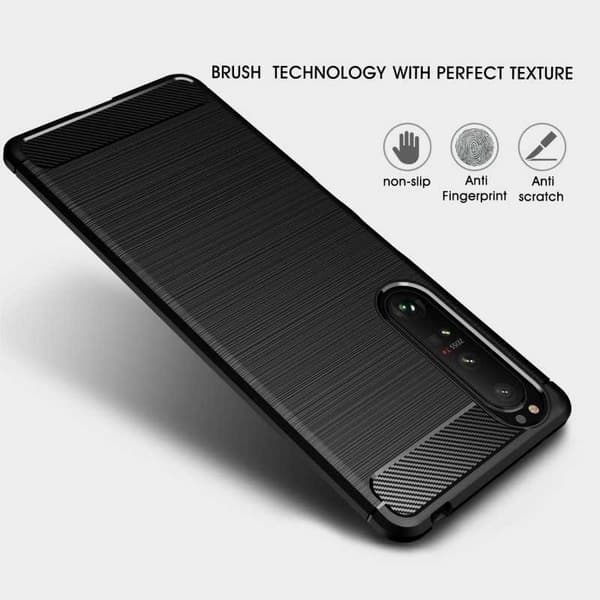Xperia 1 III Stöttåligt Skal SlimCarbon