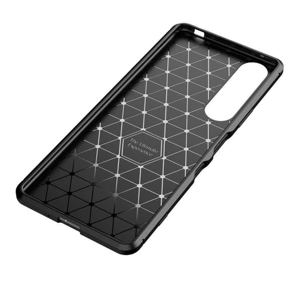 Xperia 1 III Shockproof Slim Cover FullCarbon V4
