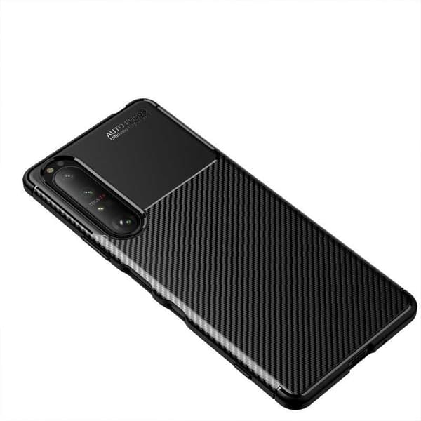 Xperia 1 III Shockproof Slim Cover FullCarbon V4