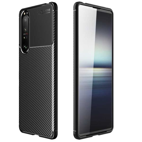 Xperia 1 III Shockproof Slim Cover FullCarbon V4