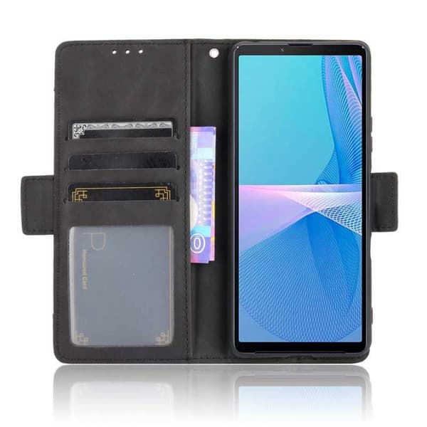 Xperia 10 III -lompakkokotelo, PU-nahkainen 6-POCKET Winston V3