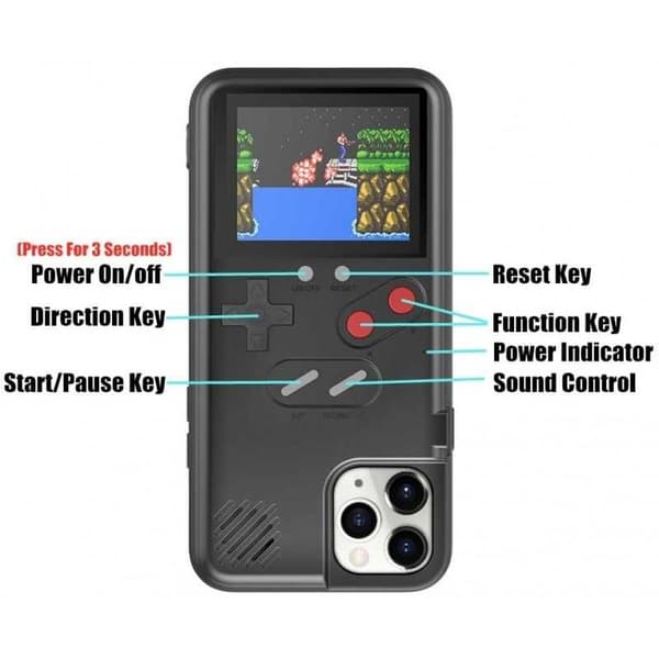iPhone 12/12 Pro Classic Gameboy Shell Color Screen | 36 små spil