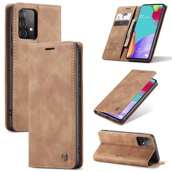 CaseMe Smart FlipCase Samsung Galaxy A52 : Färg - Brun