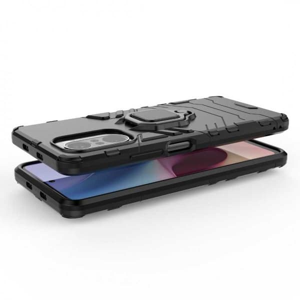 Xiaomi Mi 11i stødsikkert dæksel med ringholder tynd armor