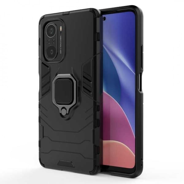 Xiaomi Mi 11i stødsikkert dæksel med ringholder tynd armor