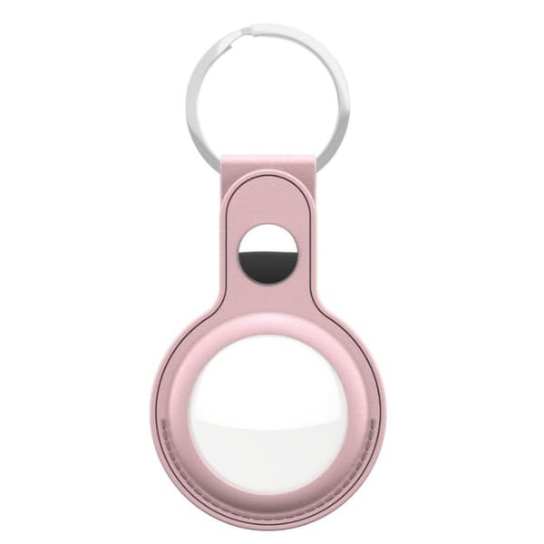 KeyBudz AirTag Hållare Läder 2-pack Rosa