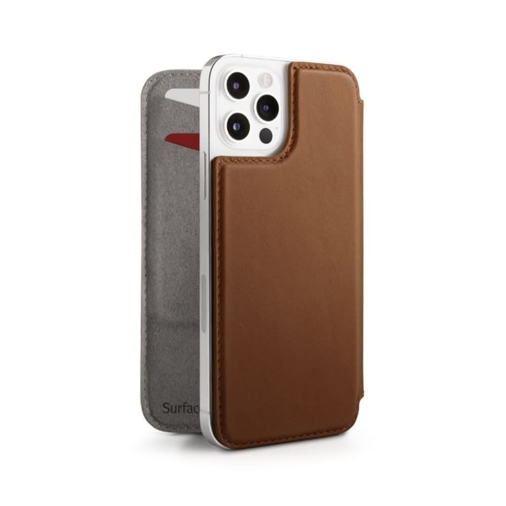 iPhone 12 Pro Max Fodral SurfacePad Cognac