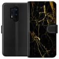 Pikkukuva 1 / 3: OnePlus 8 Pro Lompakkokotelo Marmori Musta & Kulta