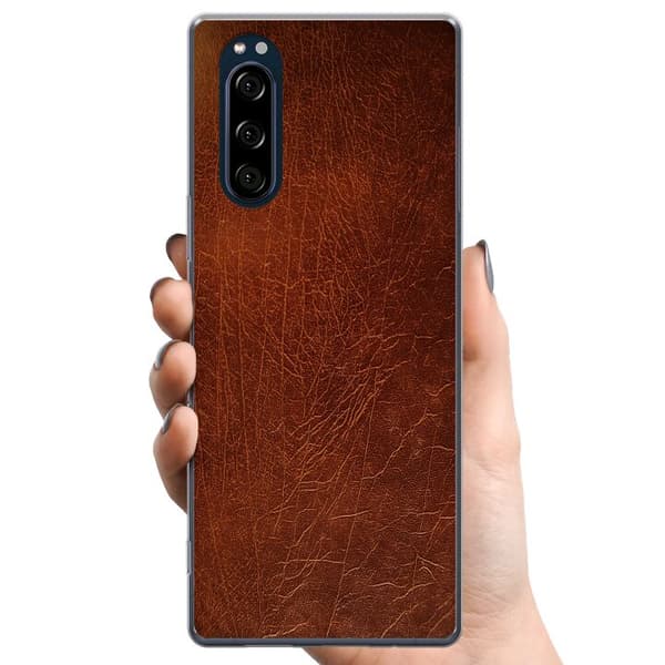 Sony Xperia 5 TPU Mobilcover Læder