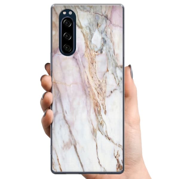 Sony Xperia 5 TPU Mobilskal Marmor