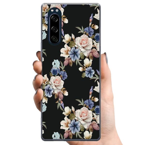Sony Xperia 5 TPU Matkapuhelimen kuori Kukat
