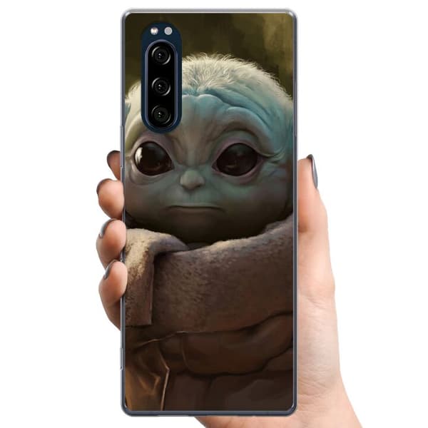 Sony Xperia 5 TPU Matkapuhelimen kuori Baby Yoda