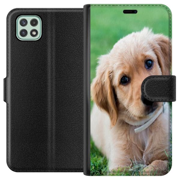 Samsung Galaxy A22 5G Lommeboketui Hund
