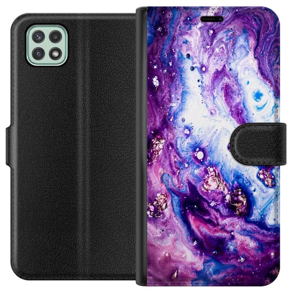 Samsung Galaxy A22 5G Lompakkokotelo Lila
