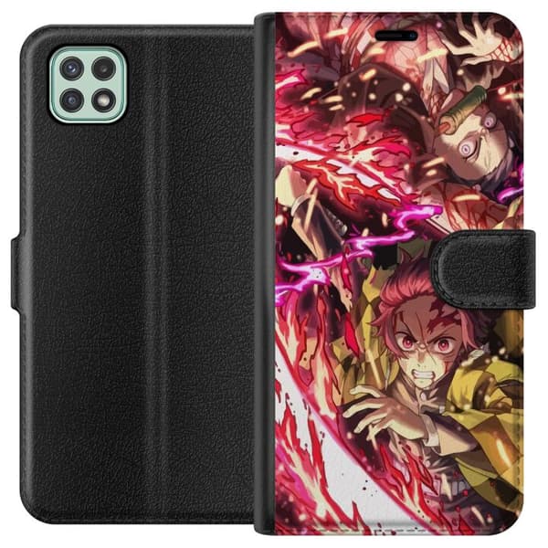 Samsung Galaxy A22 5G Tegnebogsetui Demon Slayer