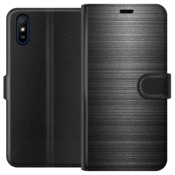 Xiaomi Redmi 9A Plånboksfodral Brushed Metal