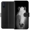 Miniatyrbillede 1 af 3: Xiaomi Redmi 9A Tegnebogsetui Hvid Hest