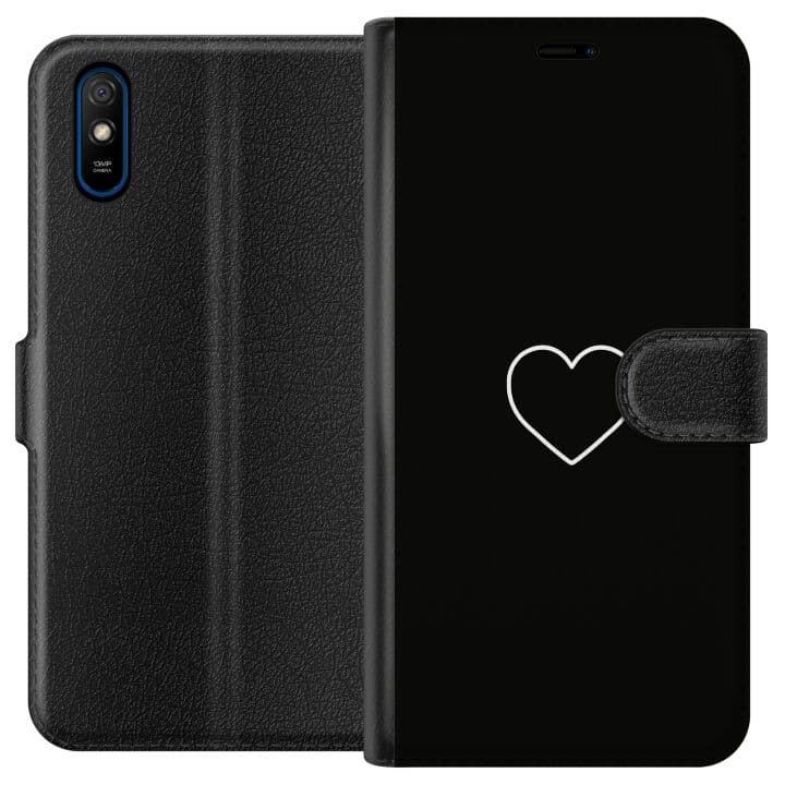 Xiaomi Redmi 9A Plånboksfodral Hjärta