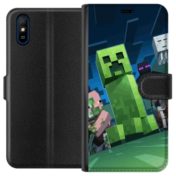 Xiaomi Redmi 9A Lommeboketui MineCraft