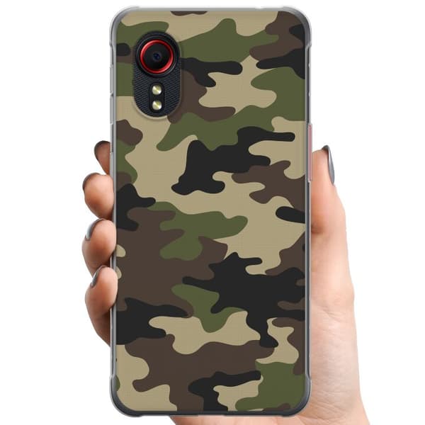 Samsung Galaxy Xcover 5 TPU Mobilcover Skov camo