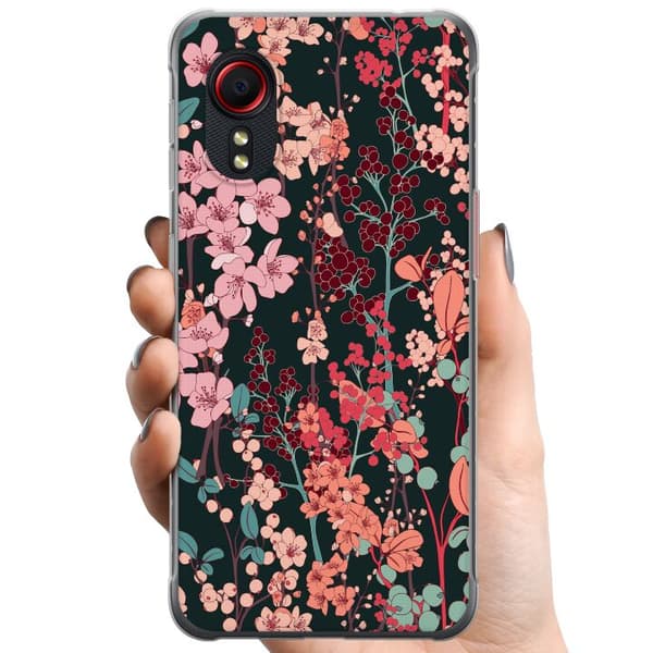 Samsung Galaxy Xcover 5 TPU Mobilcover Blomster