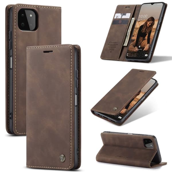CaseMe Smart FlipCase Samsung Galaxy A22 5G : farve - kaffe