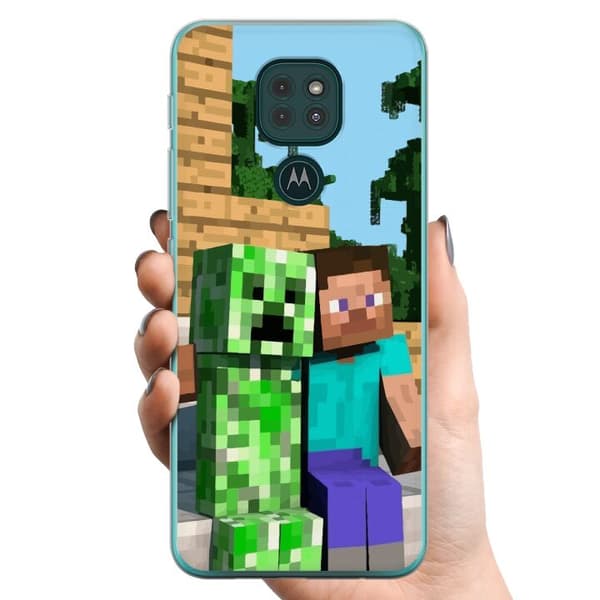 Motorola Moto G9 Play TPU Mobildeksel MineCraft