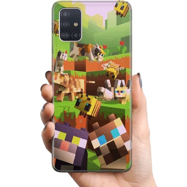 Samsung Galaxy A51 TPU Mobilcover MineCraft