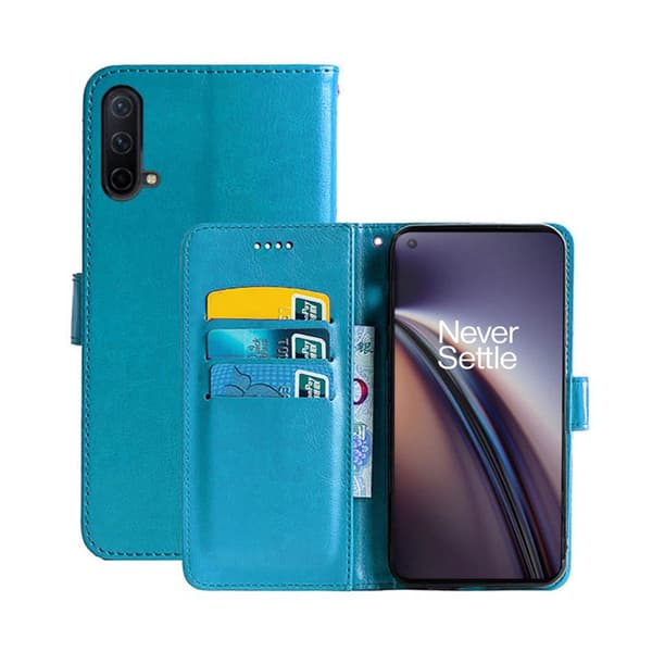 Wallet Cover 3-kort OnePlus Nord CE 5G : farve - Lyseblå