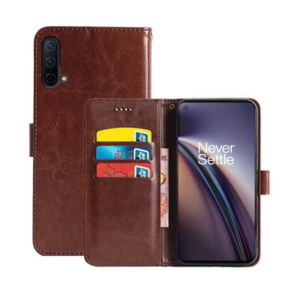 Lommebokdeksel 3-kort OnePlus Nord CE 5G : Farge - brun