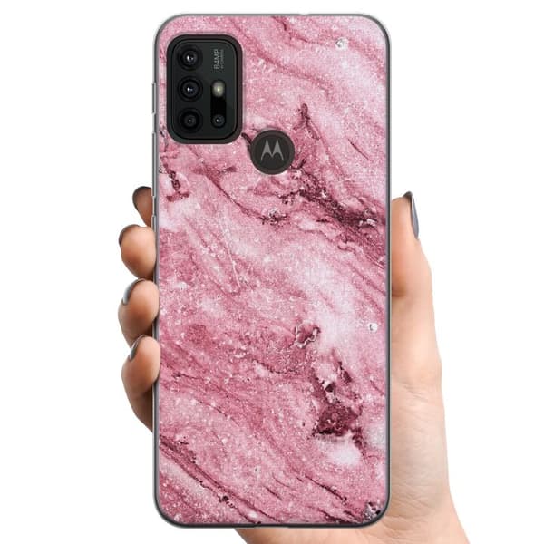 Motorola Moto G30 TPU Mobilcover Glitter Marmor