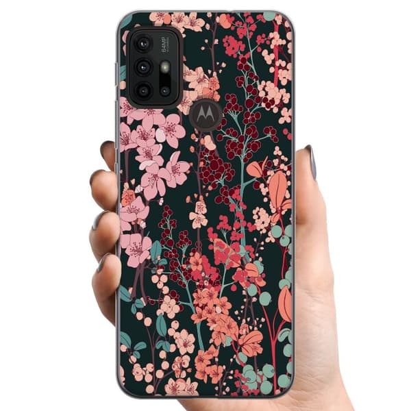 Motorola Moto G30 TPU Mobilskal Herbaceous Retro