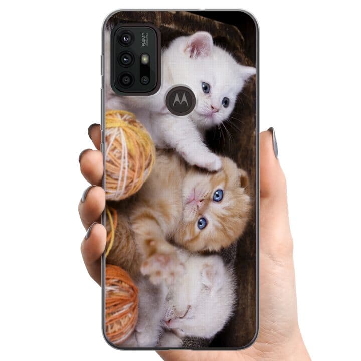 Motorola Moto G30 TPU Mobilskal Katter