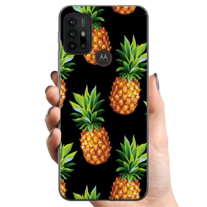 Motorola Moto G30 TPU Mobilskal Ananas