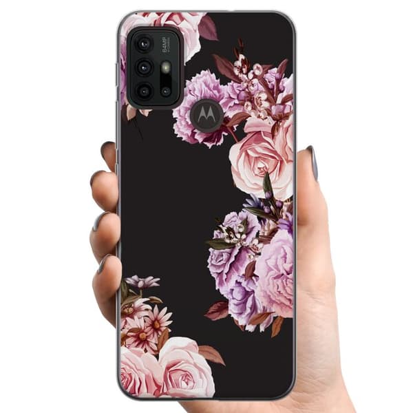 Motorola Moto G30 TPU Mobilskal Blommor