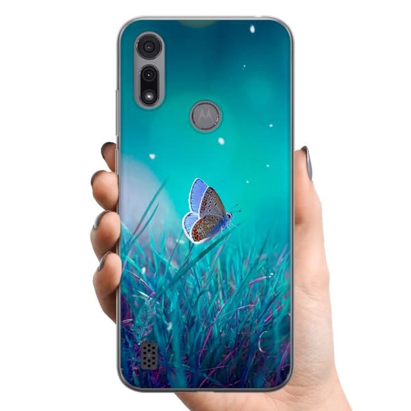 Motorola Moto E6i TPU Mobildeksel Magisk Sommerfugl