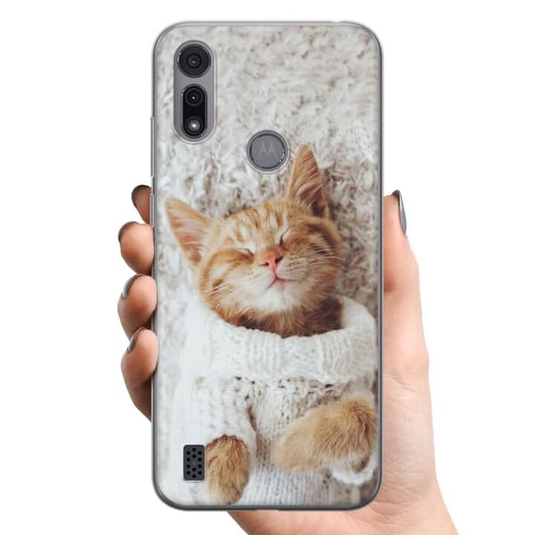 Motorola Moto E6i TPU Mobilcover Kat