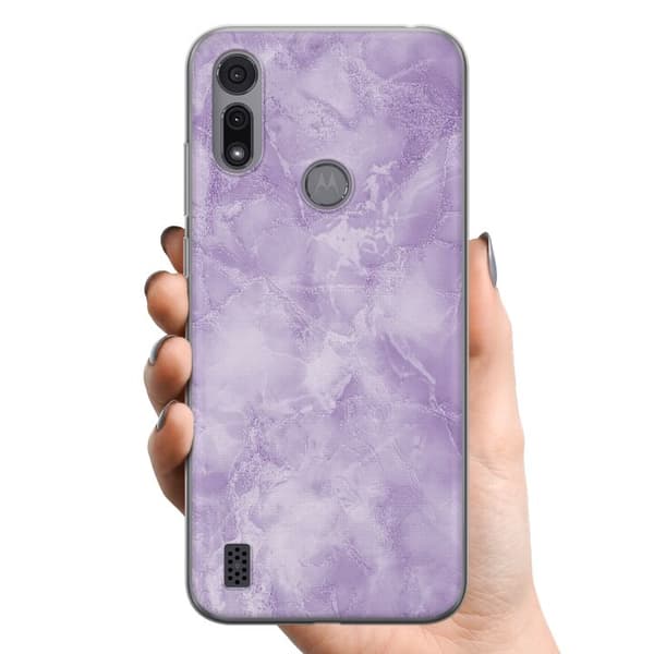 Motorola Moto E6i TPU Mobildeksel Marmor