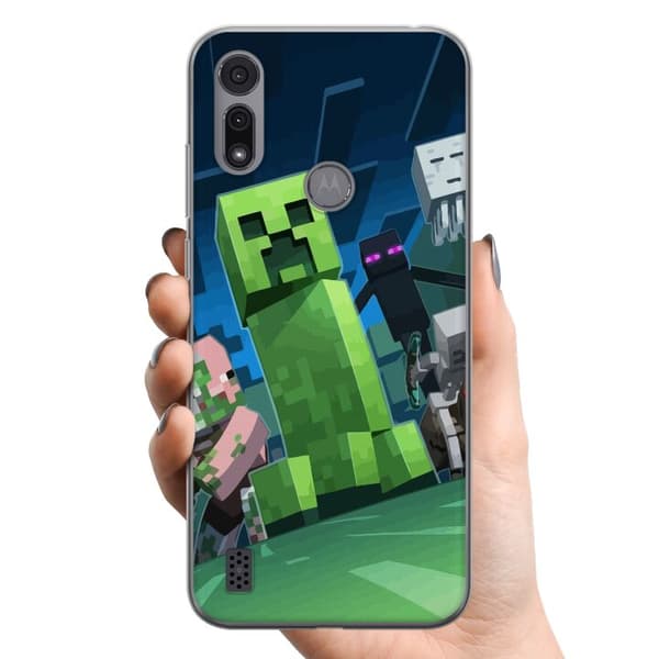 Motorola Moto E6i TPU Mobildeksel MineCraft