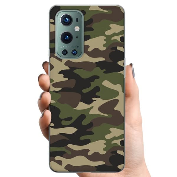 OnePlus 9 Pro TPU Mobilcover Militær