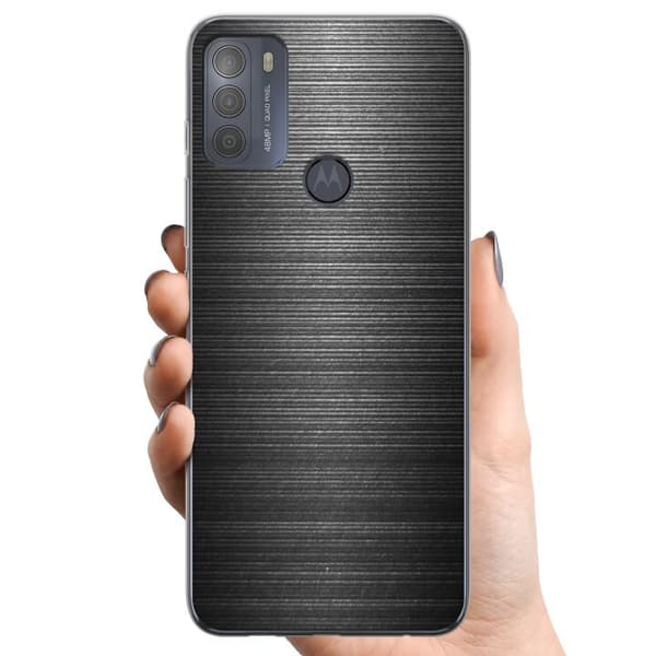Motorola Moto G50 TPU Mobilskal Metallic