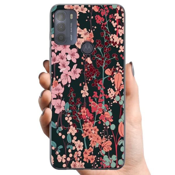 Motorola Moto G50 TPU Mobilcover Urteagtig Retro