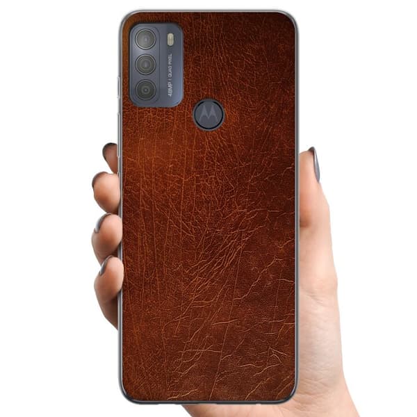 Motorola Moto G50 TPU Mobilskal Läder
