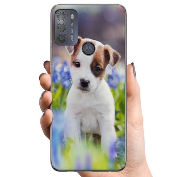 Motorola Moto G50 TPU Mobilcover Hund