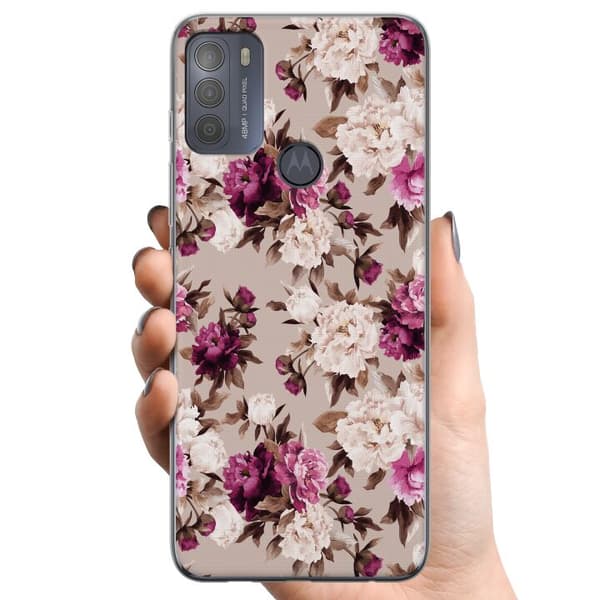 Motorola Moto G50 TPU Mobildeksel Blomster