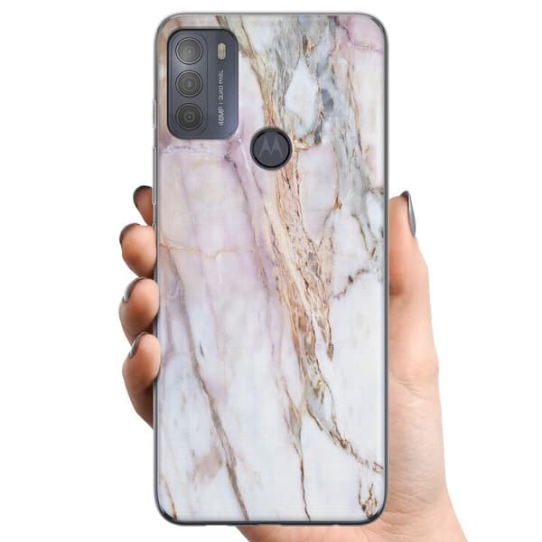 Motorola Moto G50 TPU Mobilskal Marmor