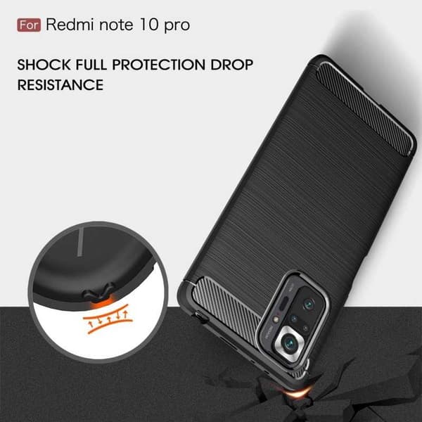Xiaomi Redmi Note 10 Pro 4G Shockproof Shell SlimCarbon