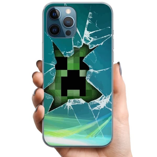 Apple iPhone 12 Pro TPU Mobilcover MineCraft