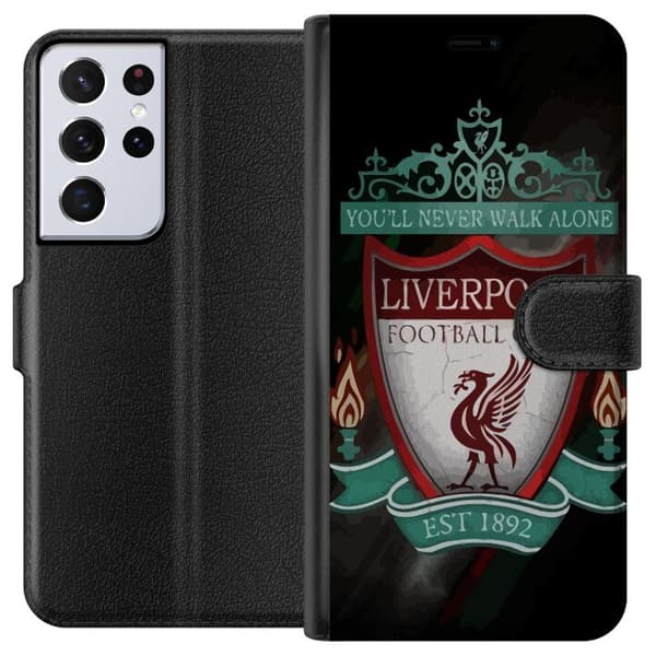 Samsung Galaxy S21 Ultra 5G Tegnebogsetui Liverpool L.F.C.