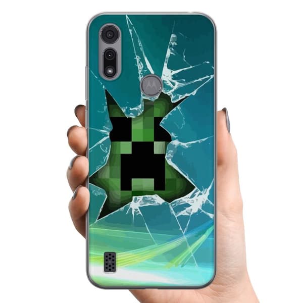 Motorola Moto E6i TPU Matkapuhelimen kuori MineCraft